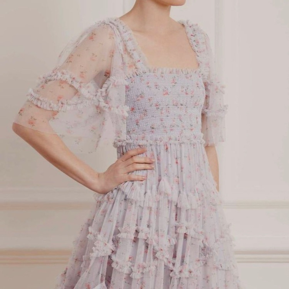 Needle and Thread Bijou Smocked Mini Dress